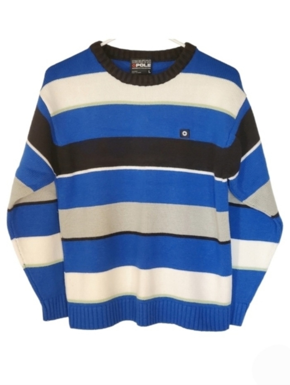 South Pole Boys Vintage Y2K Striped Sweater Size L